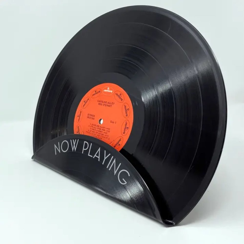 Handmade Vintage LP Vinyl Record Album Cover Display Stand----SO COOL!!
